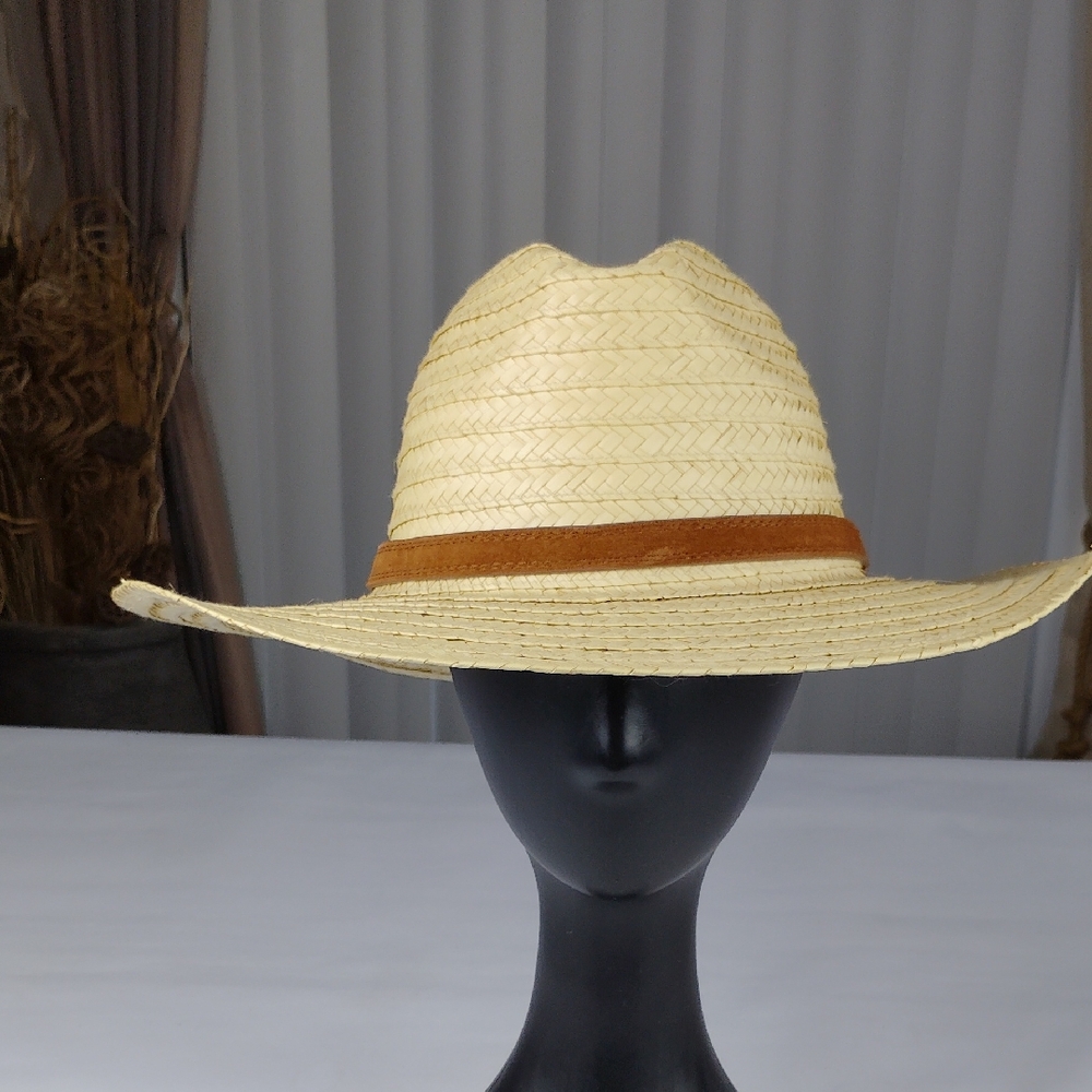 Rustic Handcrafted Straw Hat - image 1